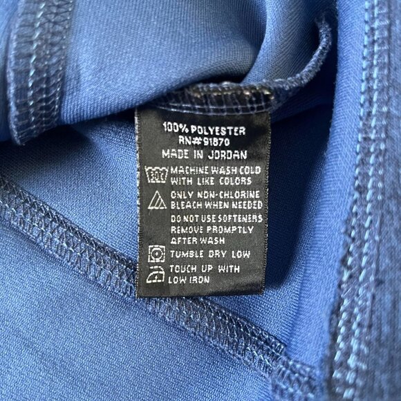 PEBBLE BEACH Dry-Luxe Performance Navy Blue 1/4 Zip Long Sleeve Men's Size XL - Picture 4 of 6